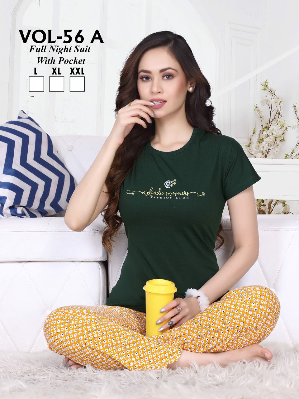 Ft New 56 A Shinker Night Suit Cotton Wholesale Night Suit Collection